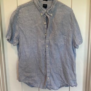 JCrew Linen Short Sleeve Shirt